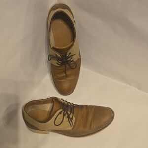 JF J.Ferrar Two-Tone Oxford Shoes